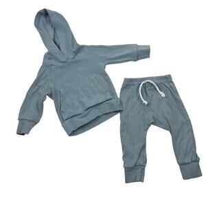Little One Shop Blue Hoodie & Pants Set